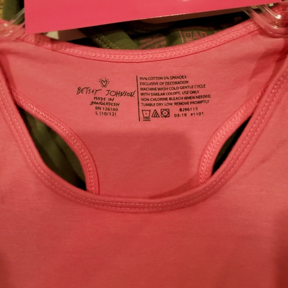 New Betsey Johnson Girls 2 Pack Bralette. - Picture 2 of 6